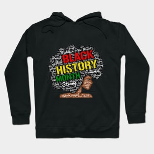 I Am Black History Natural Hair Afro Hoodie